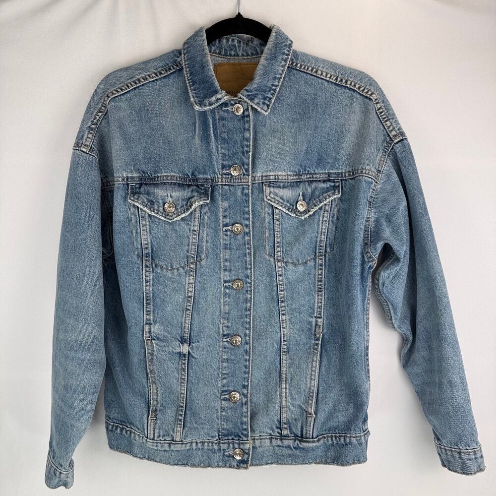 American Eagle Boyfriend Denim Jacket Size XS